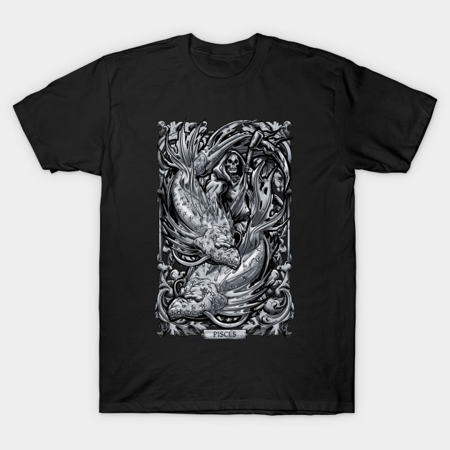 Pisces T-Shirt by Chack Loon